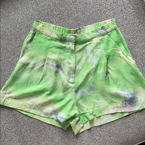 & Other Stories High-Waisted Tie Dye Shorts - Sz.2 - Picture 4 of 12